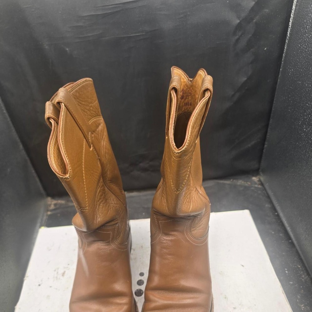 Justin brown leather cowboy boots Size US 5